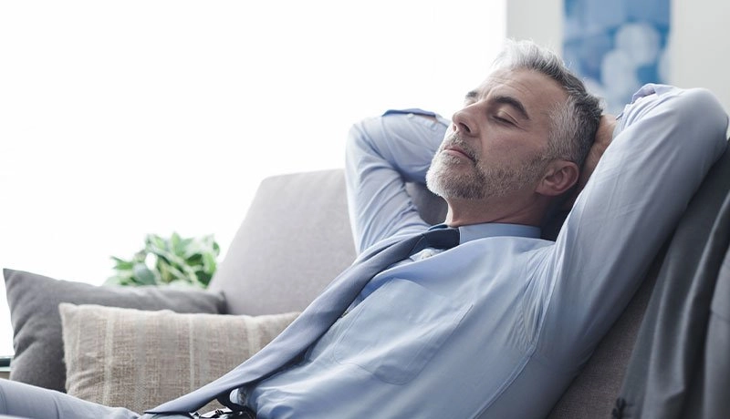 一個領導者在休息